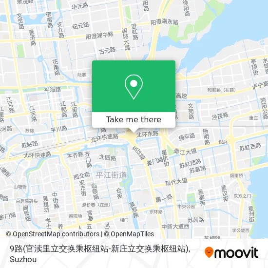 9路(官渎里立交换乘枢纽站-新庄立交换乘枢纽站) map