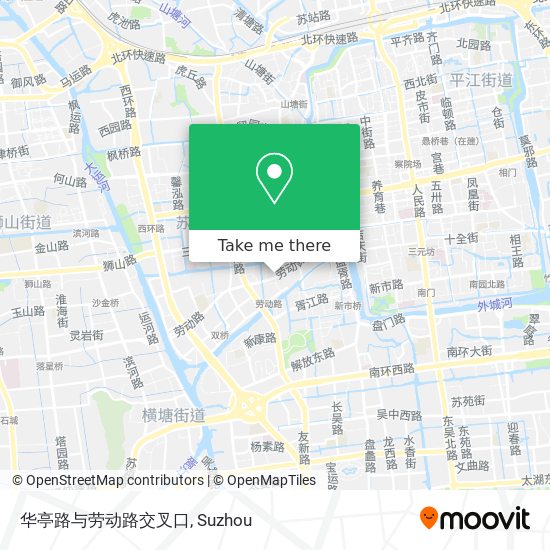 华亭路与劳动路交叉口 map