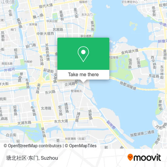 塘北社区-东门 map