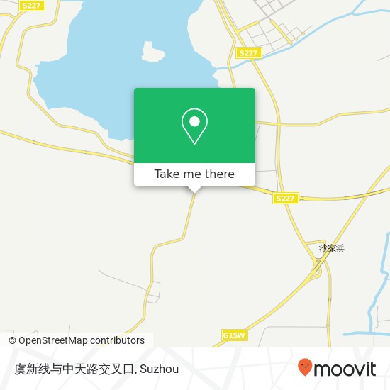 虞新线与中天路交叉口 map