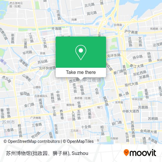苏州博物馆(拙政园、狮子林) map