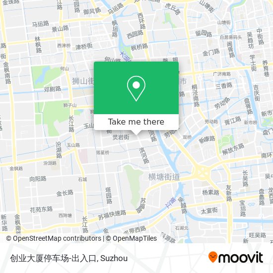 创业大厦停车场-出入口 map