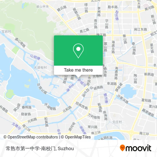常熟市第一中学-南校门 map