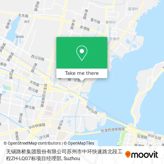 无锡路桥集团股份有限公司苏州市中环快速路北段工程ZH-LQ07标项目经理部 map