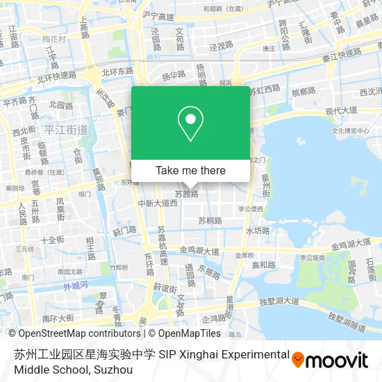 苏州工业园区星海实验中学 SIP Xinghai Experimental Middle School map