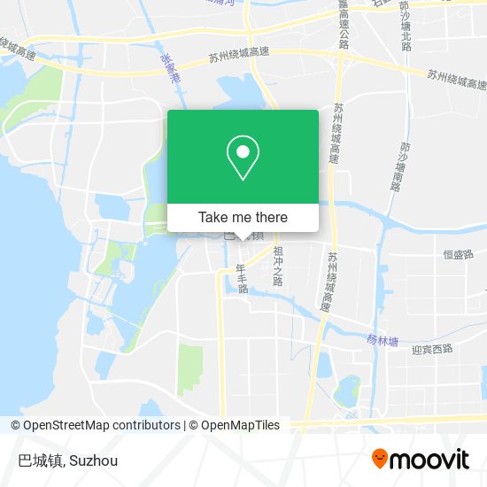 巴城镇 map