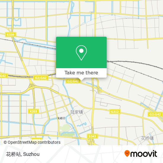 花桥站 map