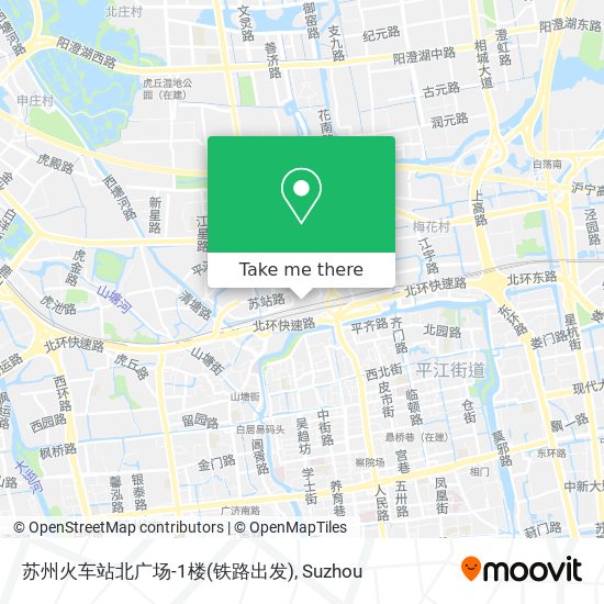 苏州火车站北广场-1楼(铁路出发) map