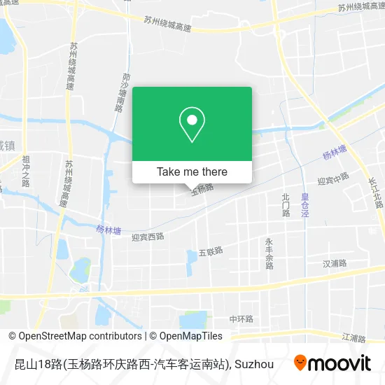 昆山18路(玉杨路环庆路西-汽车客运南站) map