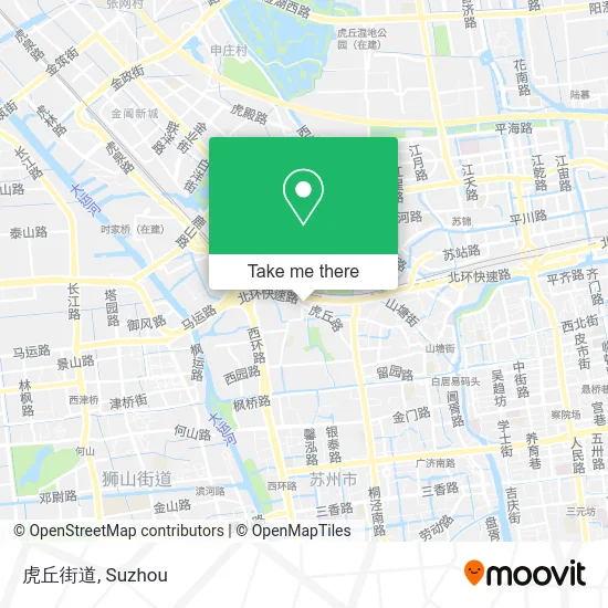 虎丘街道 map