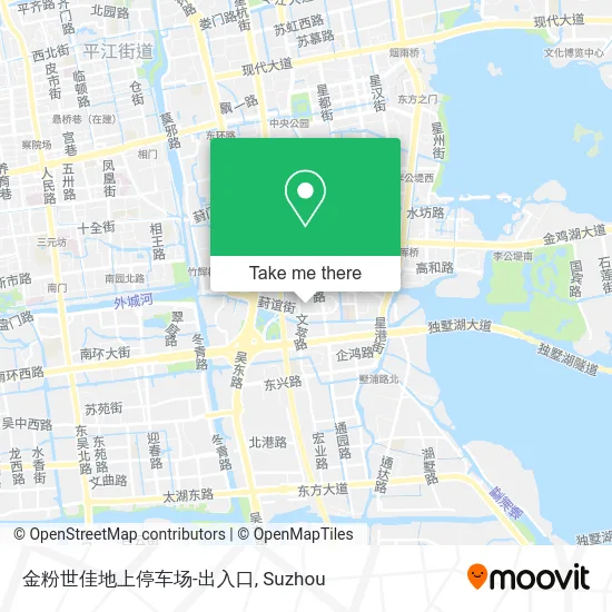 金粉世佳地上停车场-出入口 map