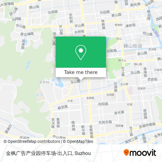 金枫广告产业园停车场-出入口 map