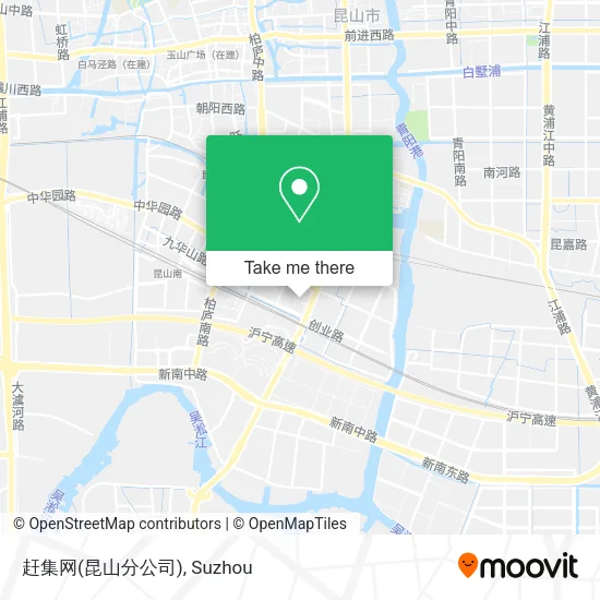 赶集网(昆山分公司) map