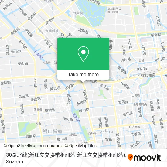 30路北线(新庄立交换乘枢纽站-新庄立交换乘枢纽站) map