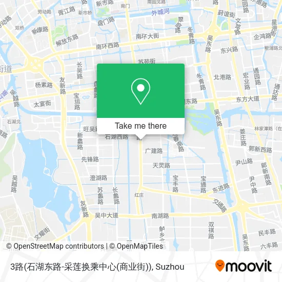 3路(石湖东路-采莲换乘中心(商业街)) map