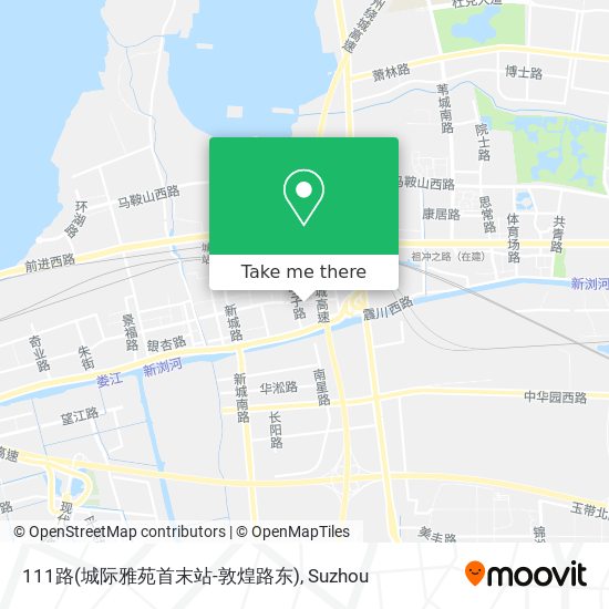 111路(城际雅苑首末站-敦煌路东) map