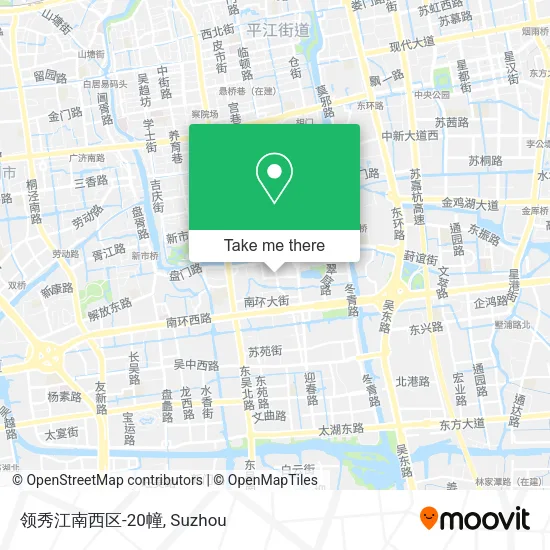 领秀江南西区-20幢 map