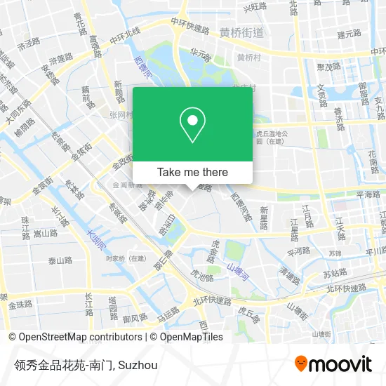 领秀金品花苑-南门 map