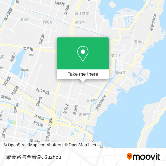 聚金路与金泰路 map