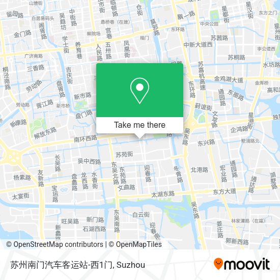 苏州南门汽车客运站-西1门 map