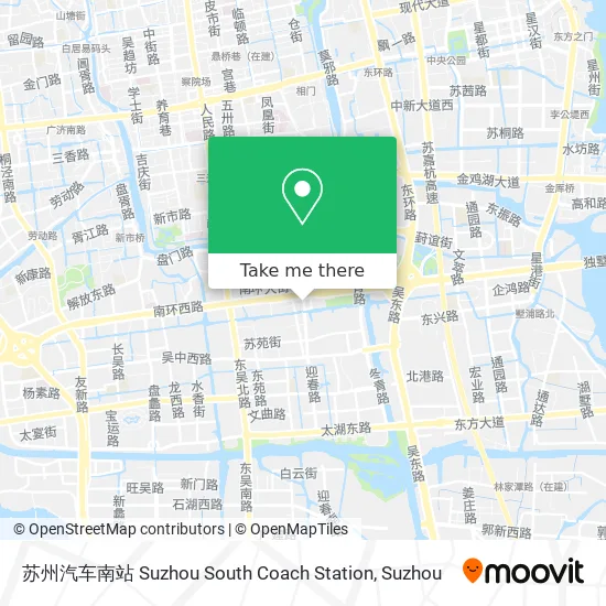 苏州汽车南站 Suzhou South Coach Station map