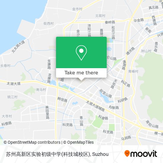 苏州高新区实验初级中学(科技城校区) map