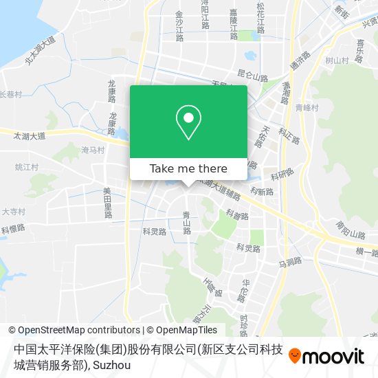中国太平洋保险(集团)股份有限公司(新区支公司科技城营销服务部) map