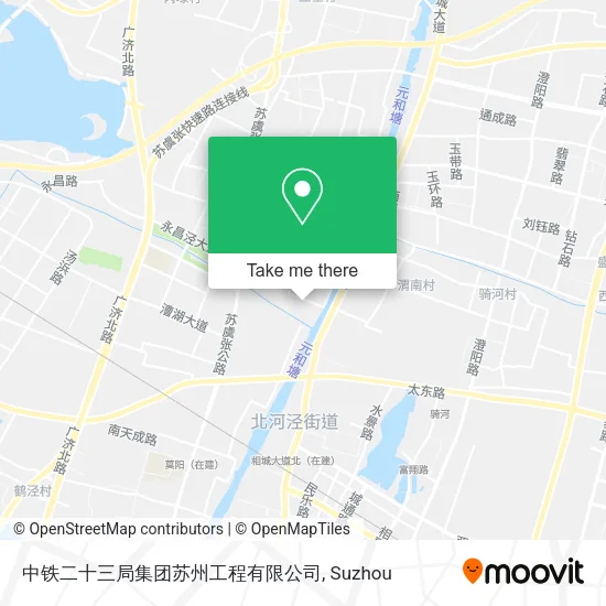 中铁二十三局集团苏州工程有限公司 map