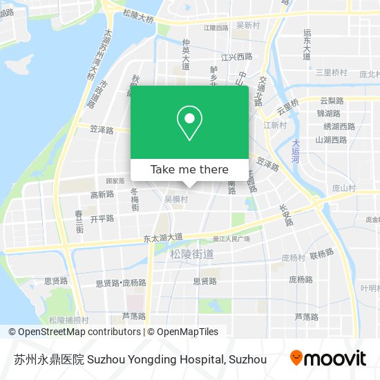 苏州永鼎医院 Suzhou Yongding Hospital map