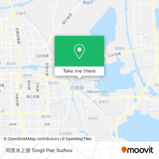 同里水上游 Tongli Pier map
