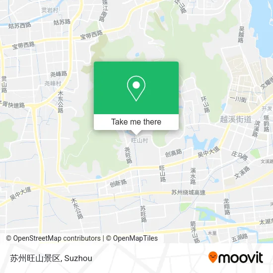 苏州旺山景区 map