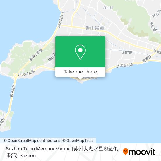 Suzhou Taihu Mercury Marina (苏州太湖水星游艇俱乐部) map