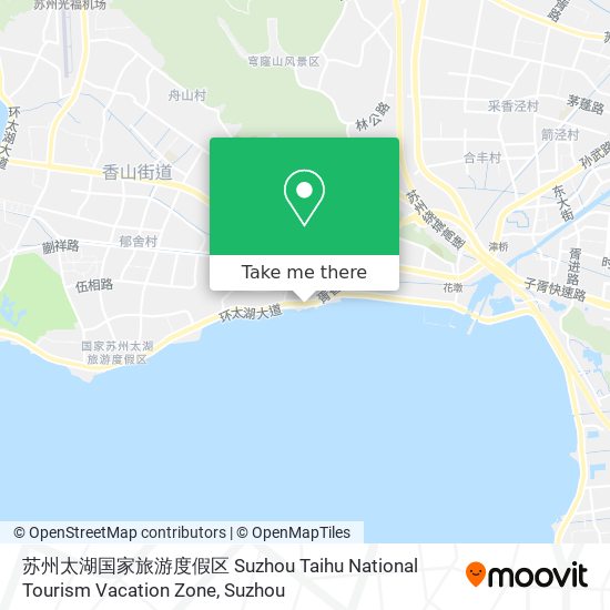 苏州太湖国家旅游度假区 Suzhou Taihu National Tourism Vacation Zone map