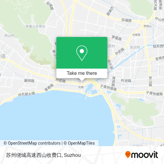 苏州绕城高速西山收费口 map