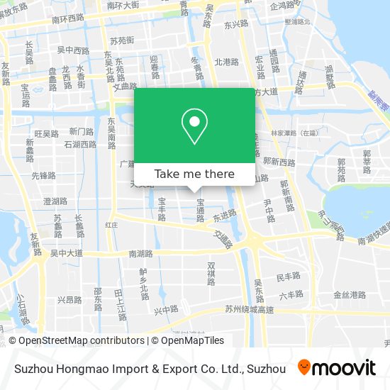 Suzhou Hongmao Import & Export Co. Ltd. map