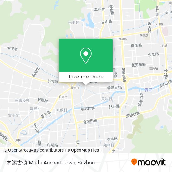 木渎古镇 Mudu Ancient Town map