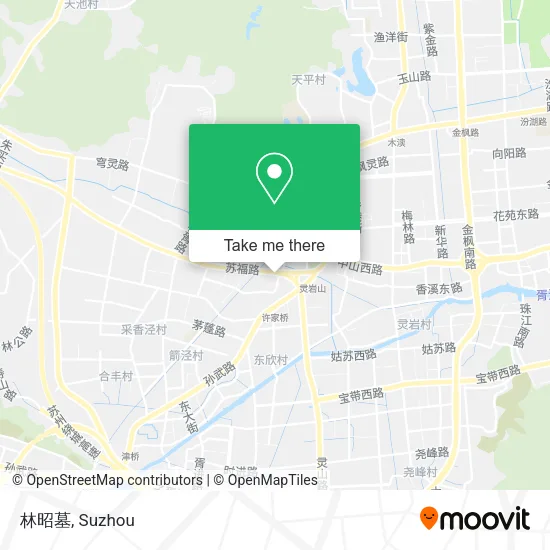 林昭墓 map