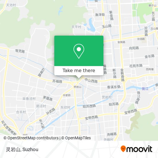 灵岩山 map