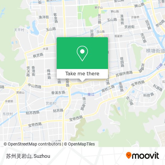 苏州灵岩山 map