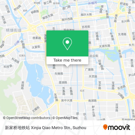 新家桥地铁站 Xinjia Qiao Metro Stn. map