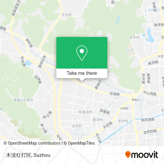 木渎红灯区 map