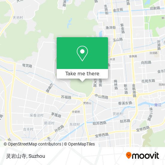 灵岩山寺 map