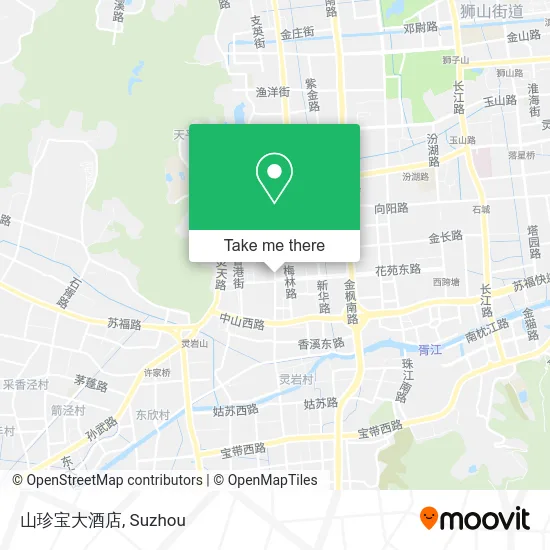 山珍宝大酒店 map