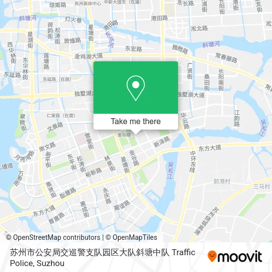 苏州市公安局交巡警支队园区大队斜塘中队 Traffic Police map