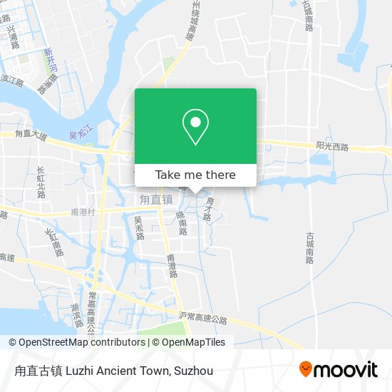 甪直古镇 Luzhi Ancient Town map