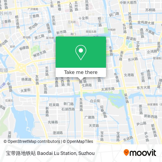 宝带路地铁站 Baodai Lu Station map