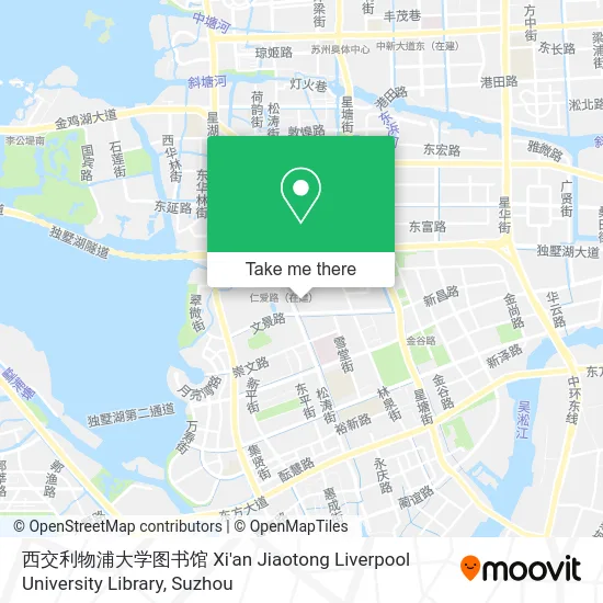 西交利物浦大学图书馆 Xi'an Jiaotong Liverpool University Library map