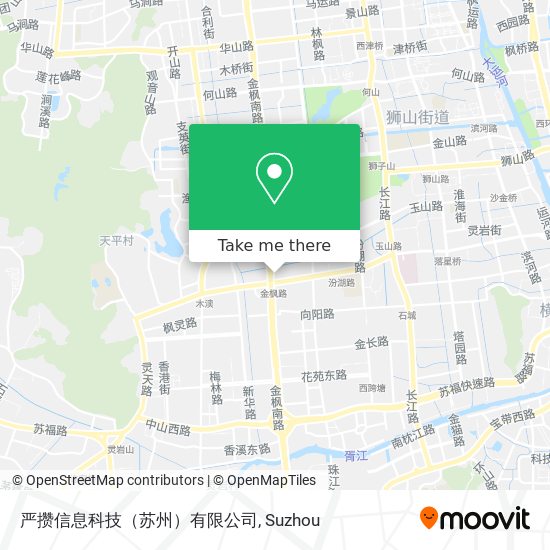 严攒信息科技（苏州）有限公司 map