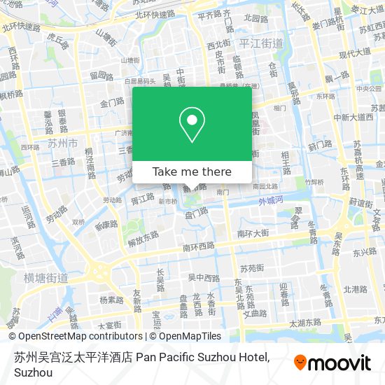 苏州吴宫泛太平洋酒店 Pan Pacific Suzhou Hotel map