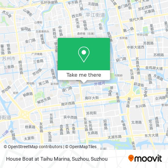 House Boat at Taihu Marina, Suzhou map